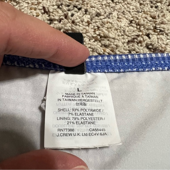 J. Crew Gingham High Waisted Bikini Bottoms—L - Picture 8 of 8